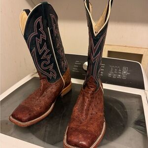 Men’s ostrich dress boot